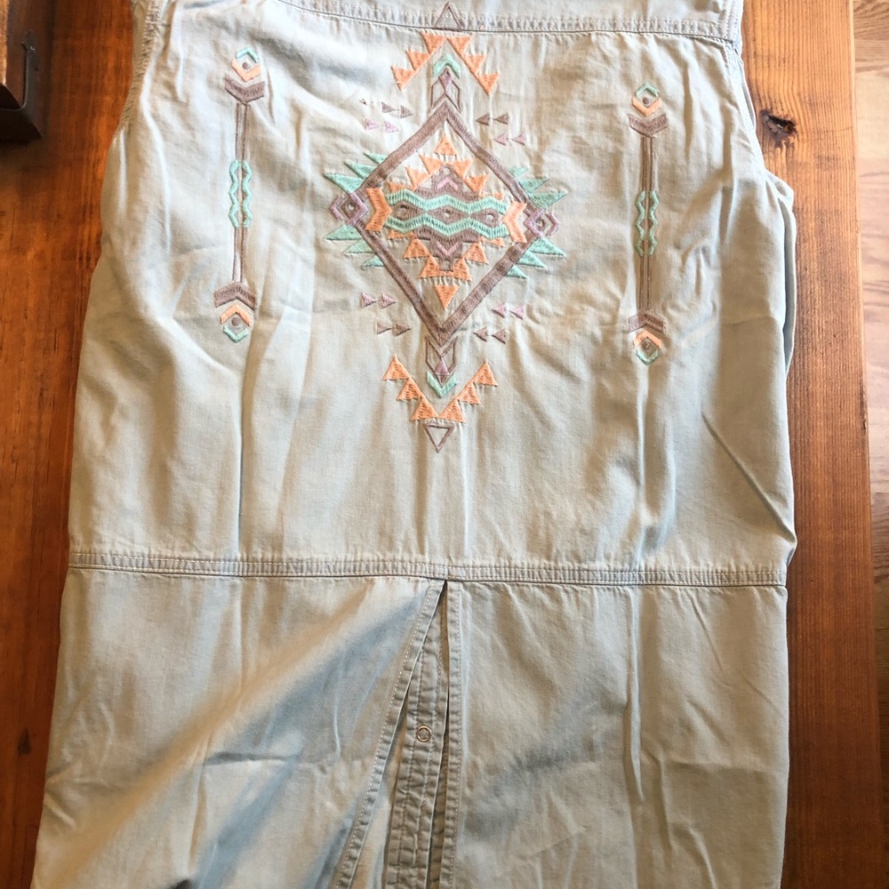 Aztec chambray button down - Picture 3 of 3